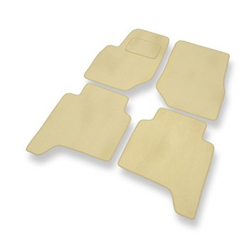 Tapis de Sol Velours adapté pour Hyundai Terracan SUV (2001-2006) - Premium tapis de voiture - beige