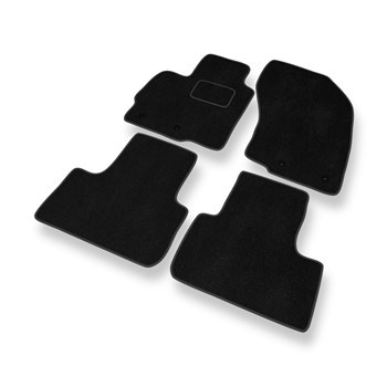 Tapis de Sol Velours adapté pour Citroen C4 Aircross SUV (2012-2017) - Premium tapis de voiture - noir
