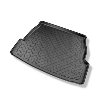 Tapis de coffre adapté pour Toyota RAV4 V SUV (01.2019-....) - bac de coffre - protection de coffre voiture - 5 places; coffre supérieur; avec /sans caisson de graves (subwoofer); aussi pour hybrides