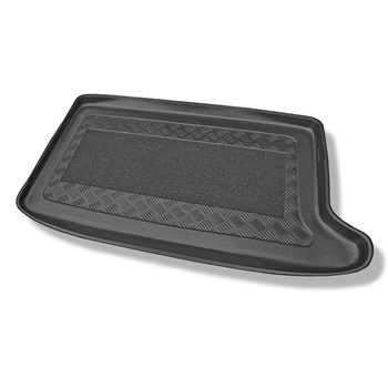 Tapis de coffre adapté pour Audi A2 8Z Hayon (1999-2005) - bac de coffre - protection de coffre voiture - coffre supérieur ; avec roue de secours taille normale