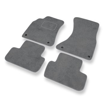 Tapis de Sol Velours adapté pour Audi A5 I 8T (3 portes) (2007-2016) - Premium tapis de voiture - gris