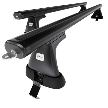 Barres de toit en aluminium adapté pour Ford Mondeo mk V Hayon (2014-2022) - Porte-Bagages de Voiture noir - toit normal