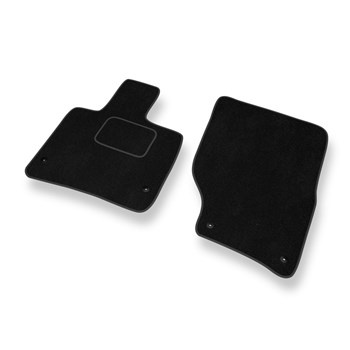 Tapis de Sol Velours adapté pour Audi Q7 I SUV (2005-2015) - Premium tapis de voiture - noir
