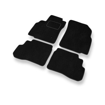 Tapis de Sol Velours adapté pour Opel Karl (2015-2019) - Premium tapis de voiture - noir