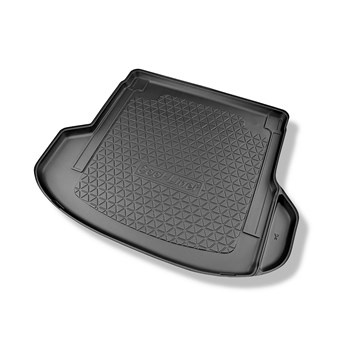 Tapis de coffre adapté pour Kia ProCeed Shooting Brake (12.2018-....) - bac de coffre - protection de coffre voiture - également pour les modeles avec rails de fixation; cavité droite amovible pour les modeles avec haut-parleurs (cavité plus étroite)