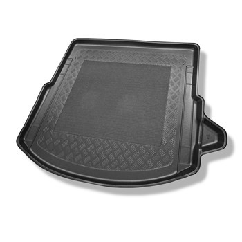 Tapis de coffre adapté pour Land Rover Discovery Sport L550 SUV (01.2015-....) - bac de coffre - protection de coffre voiture - 5/7 places; 3e rangée abaissée; également pour les modeles avec rails de fixation; cavité droite amovible; ainsi que pour le Pl