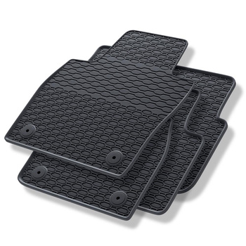 Tapis de sol en caoutchouc adapté pour Skoda Scala (2019-....) - tapis de voiture - noir