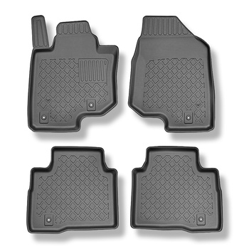 Tapis de sol en TPE adapté pour Ssangyong Torres EVX SUV (03.2024-....) - tapis de voiture - noir