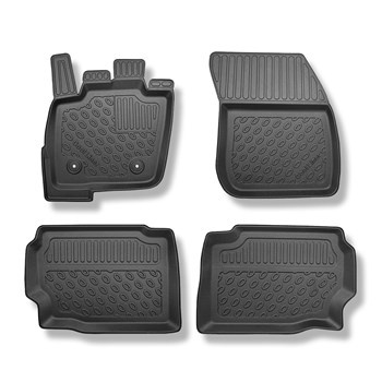 Tapis de sol en TPE adapté pour Ford Mondeo V Break, Hayon (01.2015-2021) - tapis de voiture - noir