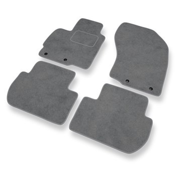 Tapis de Sol Velours adapté pour Peugeot 4007 SUV (2007-2012) - Premium tapis de voiture - gris