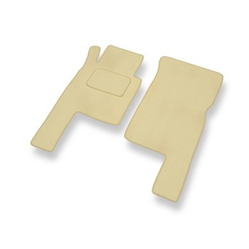 Tapis de Sol Velours adapté pour Mercedes-Benz Classe G W463 SUV (1990-2018) 3 portes - Premium tapis de voiture - beige