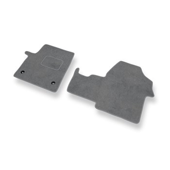 Tapis de Sol Velours adapté pour Citroen Jumpy III Van (2016-....) - Premium tapis de voiture - gris