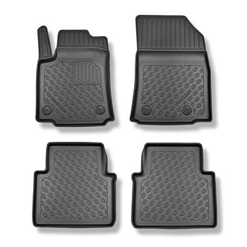 Tapis de sol en TPE adapté pour Citroen C3 Aircross I SUV (11.2017-05.2024) - tapis de voiture - noir