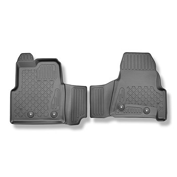 Tapis de sol en TPE adapté pour Ford Transit Custom Van (01.2013-....) - tapis de voiture - noir