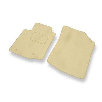Tapis de Sol Velours adapté pour Citroen C1 II Hayon (2014-2021) - Premium tapis de voiture - beige