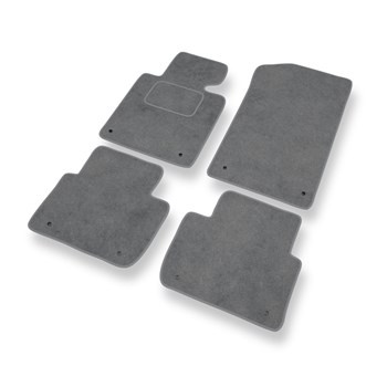 Tapis de Sol Velours adapté pour BMW 3 M3 III E46 (2001-2006) - Premium tapis de voiture - gris