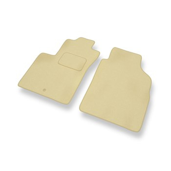 Tapis de Sol Velours adapté pour Fiat 500 Hayon (2007-2012) - Premium tapis de voiture - beige