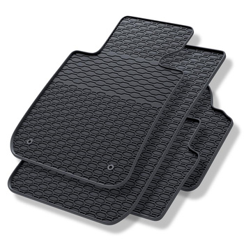Tapis de sol en caoutchouc adapté pour BMW 3 E90, E91 Berline, Touring (2004-2013) - tapis de voiture - noir - 4 pcs.