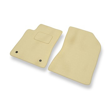 Tapis de Sol Velours adapté pour Citroen C3 III Hayon (2016-2023) - Premium tapis de voiture - beige