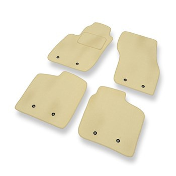 Tapis de Sol Velours adapté pour Volvo V40 I (1995-2004) - Premium tapis de voiture - beige