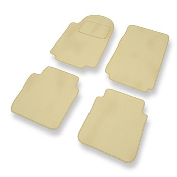 Tapis de Sol Velours adapté pour Alfa Romeo 75 Berline (1985-1992) - Premium tapis de voiture - beige