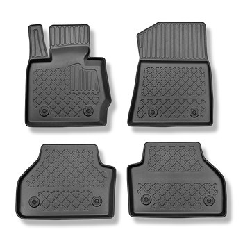 Tapis de sol en TPE adapté pour BMW X4 F26 SAC (07.2014-03.2018) - tapis de voiture - noir