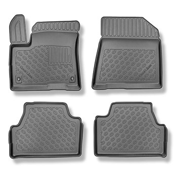 Tapis de sol en TPE adapté pour Kia e-Soul SUV (05.2019-2024) - tapis de voiture - noir