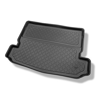 Tapis de coffre adapté pour Nissan X-Trail III T32 SUV (08.2014-....) - bac de coffre - protection de coffre voiture - 7 places; 3me rangée abaissée