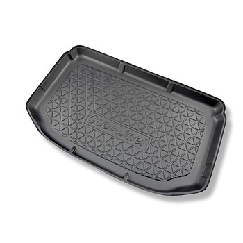 Tapis de coffre adapté pour Chevrolet Aveo T300 Hayon (06.2011-10.2020) - bac de coffre - protection de coffre voiture - coffre supérieur; pour les voitures avec plancher double