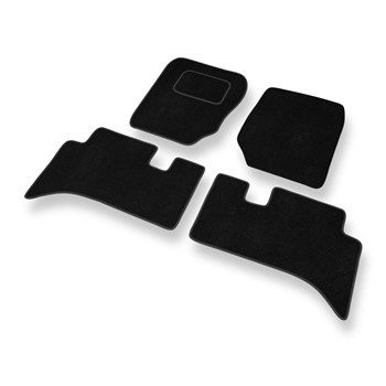 Tapis de Sol Velours adapté pour Land Rover Range Rover III (2001-2012) - Premium tapis de voiture - noir