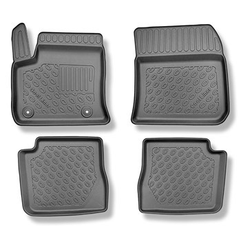 Tapis de sol en TPE adapté pour Peugeot e-2008 SUV (08.2020-....) - tapis de voiture - noir