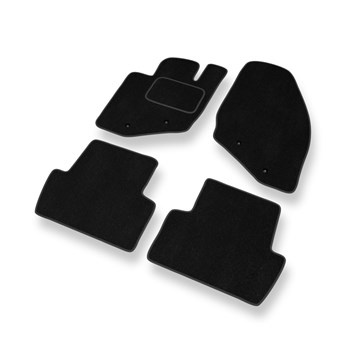 Tapis de Sol Velours adapté pour Volvo S80 I (1998-2006) - Premium tapis de voiture - noir