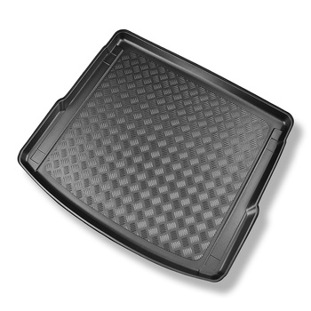 Tapis de coffre adapté pour Audi Q5 II FY SUV (01.2017-08.2024) - bac de coffre - protection de coffre voiture - aussi pour les modèles avec des rails de fixation; non pour version TFSI e plug-in hybride; canapé coulissant arrière