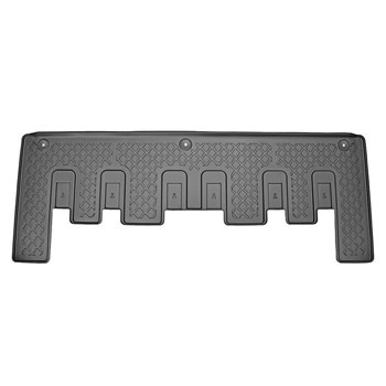 Tapis de sol en TPE adapté pour Ford Tourneo Custom Van (01.2013-2023) - Boîte de vitesse manuelle et automatique; deuxième rangée - tapis de voiture - noir