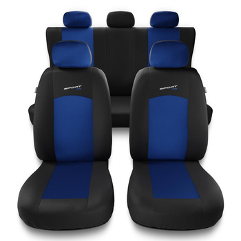 Housses de siège adaptées pour BMW X2 F39, U10 (2017-....) - housse siege voiture universelles - couverture siege - S-BL