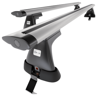 Barres de toit en aluminium adapté pour Skoda Octavia IV Liftback (2019-....) - Porte-Bagages de Voiture argent - toit normal