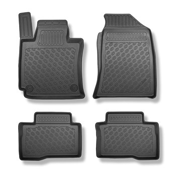 Tapis de sol en TPE adapté pour SsangYong Tivoli Crossover (12.2015-10.2022) - tapis de voiture - noir