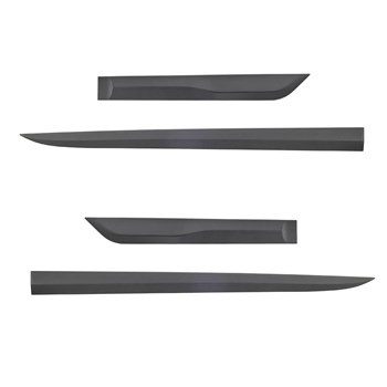 Plaques noires latérales de voiture Suzuki Vitara SUV (2015-....) - (longueur des protections: 986mm; 618mm)