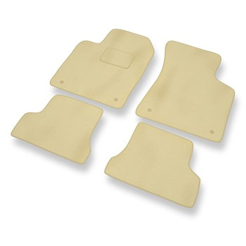 Tapis de Sol Velours adapté pour Audi TT I 8N (1998-2006) - Premium tapis de voiture - beige