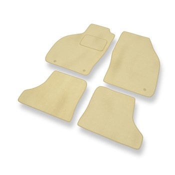 Tapis de Sol Velours adapté pour Saab 9-3 I Coupé, Hayon, Cabriolet (1998-2002) - Premium tapis de voiture - beige