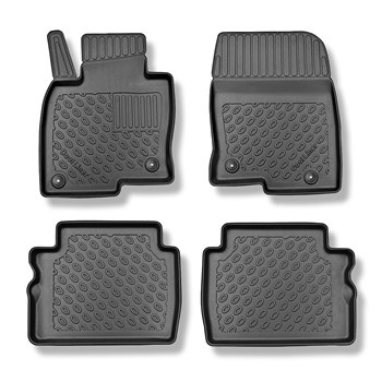 Tapis de sol en TPE adapté pour Mazda CX-5 II SUV (07.2017-....) - tapis de voiture - noir