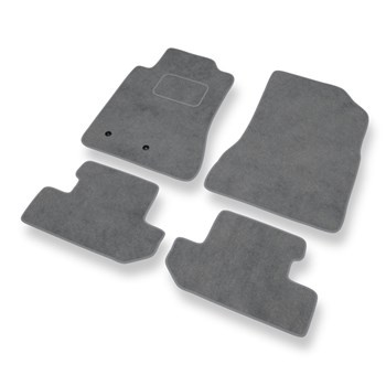 Tapis de Sol Velours adapté pour Ford Mustang VI Coupé, Cabriolet (2014-2023) - Premium tapis de voiture - gris