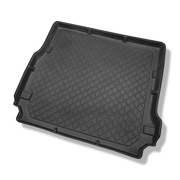 Tapis de coffre adapté pour Land Rover Discovery III SUV (2004-2008) - bac de coffre - protection de coffre voiture - 7 places; 3me rangée abaissée