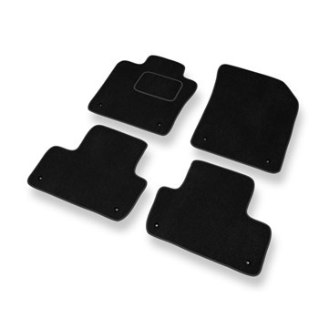 Tapis de Sol Velours adapté pour Volvo XC60 II (2017-....) - Premium tapis de voiture - noir