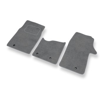 Tapis de Sol Velours adapté pour Opel Vivaro II Van (2014-2018) - Premium tapis de voiture - gris