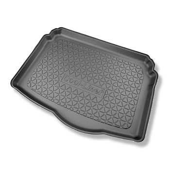 Tapis de coffre adapté pour Volkswagen Taigo SUV (09.2021-....) - bac de coffre - protection de coffre voiture - coffre inférieur; plancher amovible en la position la plus basse