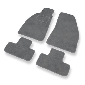 Tapis de Sol Velours adapté pour Alfa Romeo Spider V Cabriolet (1994-2006) - Premium tapis de voiture - gris