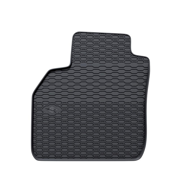 Tapis de sol en caoutchouc adapté pour Renault Scenic II Monospace (2003-2009) - tapis de voiture - noir - 3 pcs.