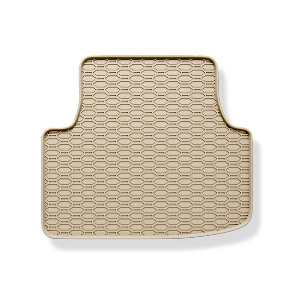 Tapis de sol en caoutchouc adapté pour Volkswagen Passat B8 (2014-2023) - tapis de voiture - beige