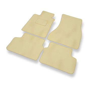 Tapis de Sol Velours adapté pour BMW 5 G30 (2017-....) - Premium tapis de voiture - beige